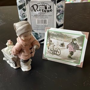 Kim Anderson Figurine 184713 Pretty As A Picture Enesco box card